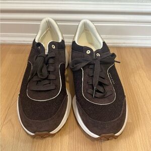 NWOT Women’s Cole Haan Sneakers, Brown with Silver Accents